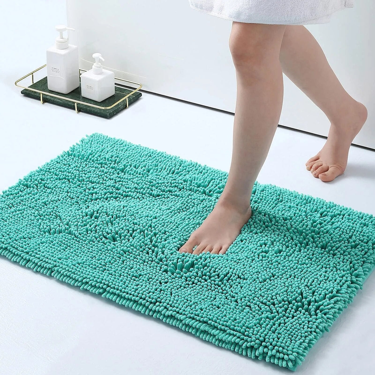 NimbusStep Thick Non-Slip Absorbent Bath Mat For Safety