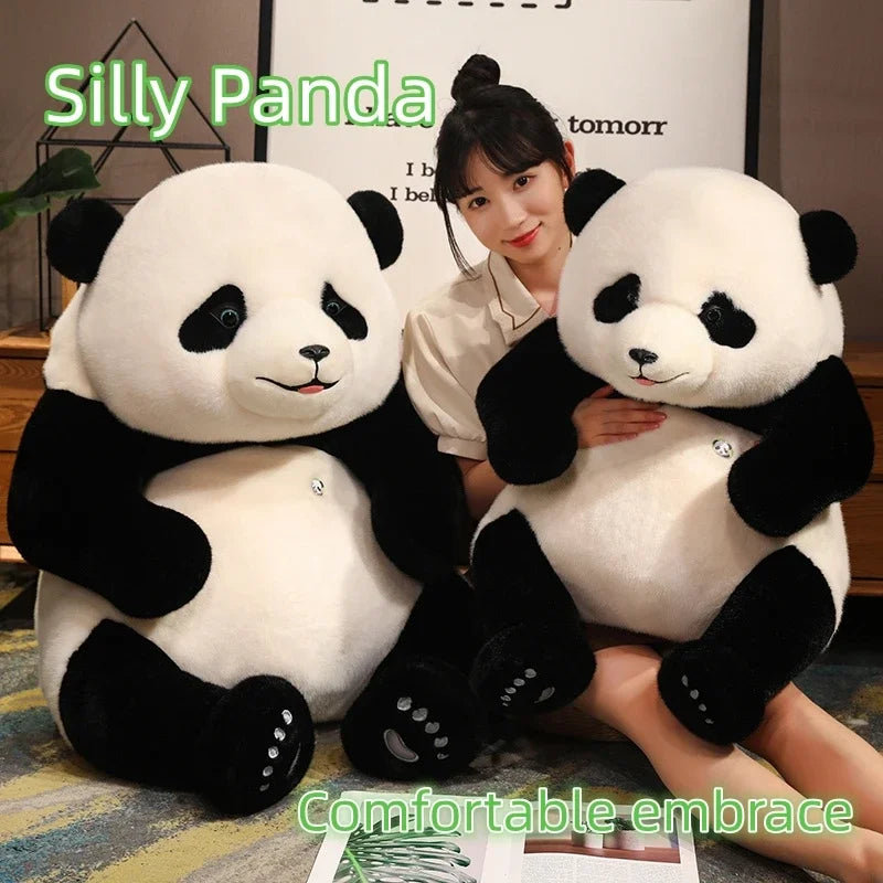Jumbo Panda Kuscheltier für gemütliche Umarmungen und sanfte Kuscheleinheiten, ein perfekter Plüschbegleiter | Lersk