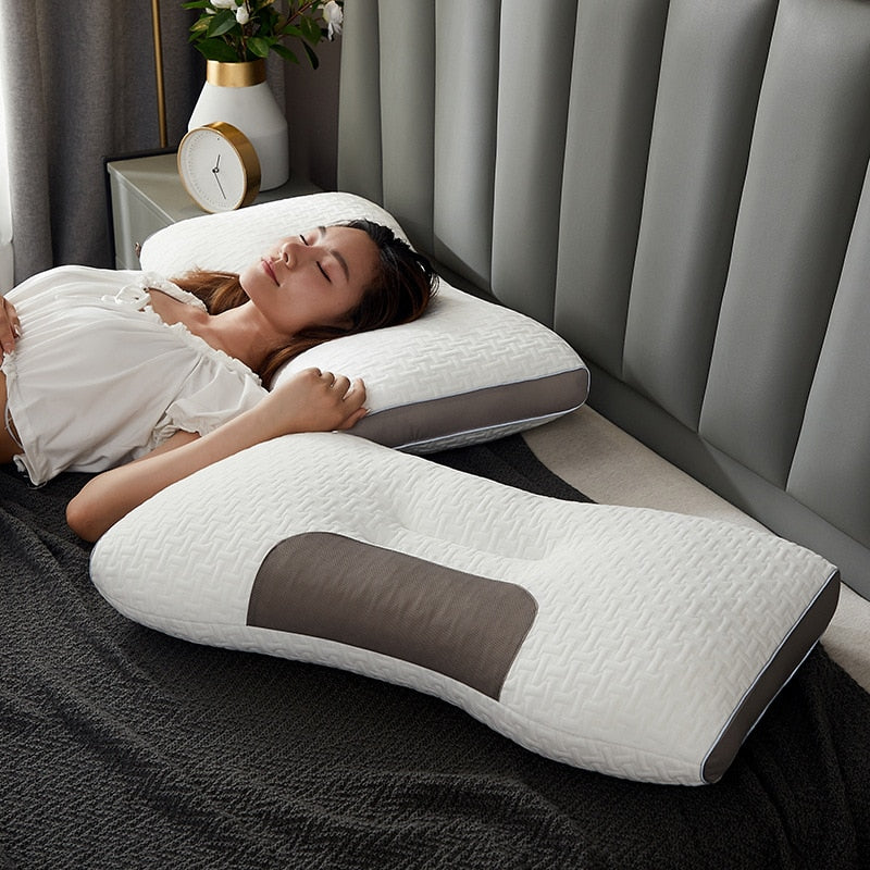AstraNest Hybrid Neck and Shoulder Pillow for Back and Side Sleepers All Night | Lersk
