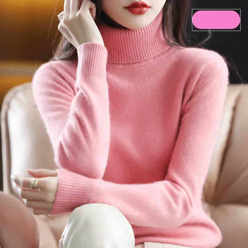 Maglione Nyorelle in 100% cashmere con collo alto per autunno e inverno | Lersk
