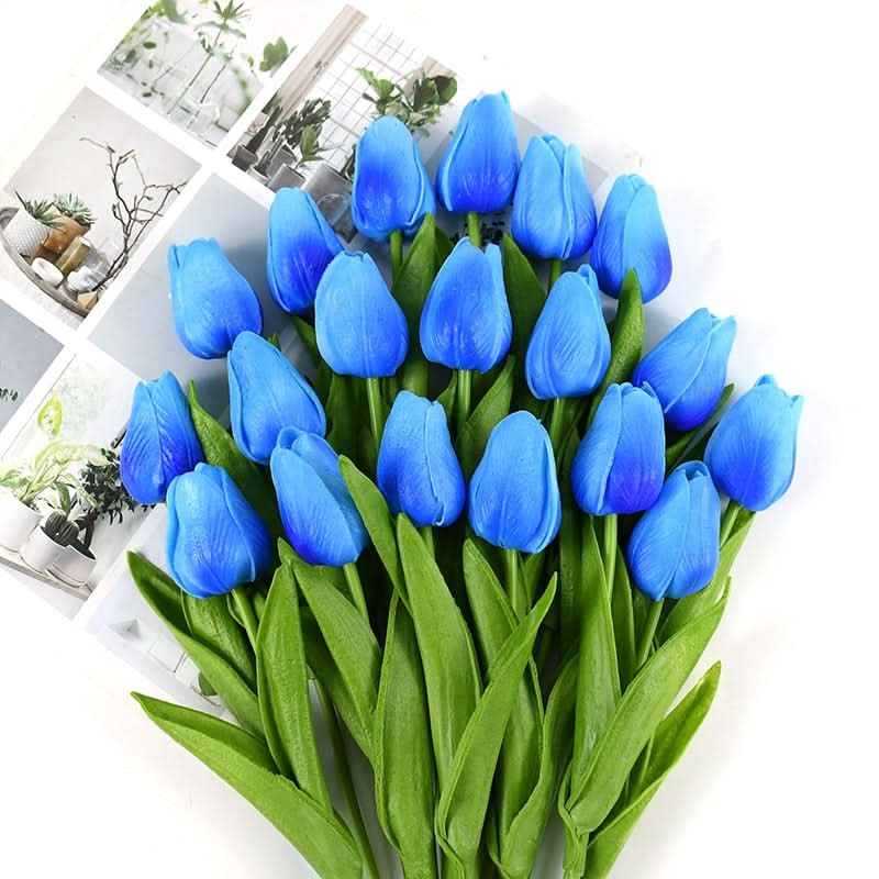 Umělá kytice tulipánů s realistickými květy pro domácí a eventovou dekoraci | Lersk