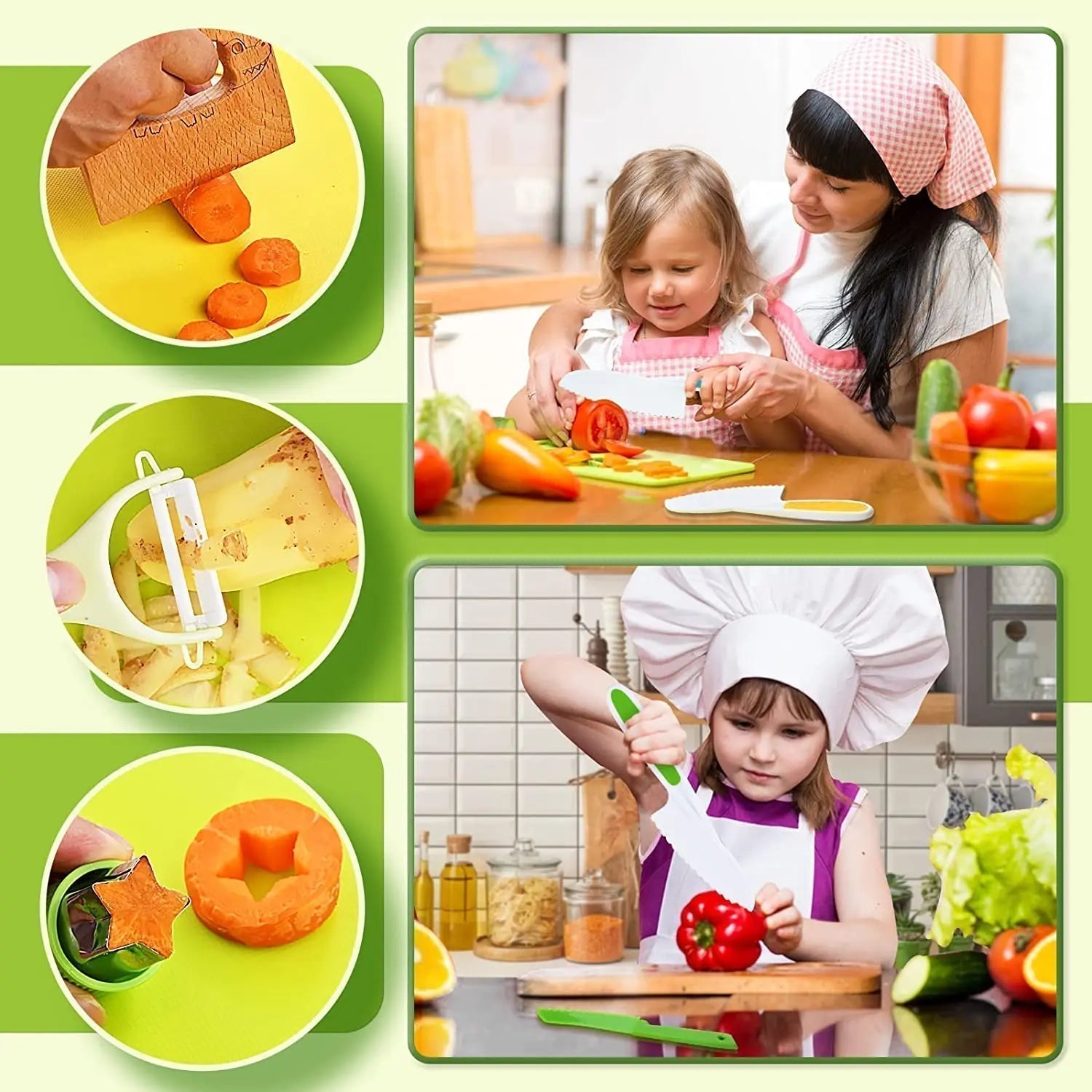 Set de Bucătărie Sigură KidoChef pentru Copii Kit Distractiv de Gătit | Lersk