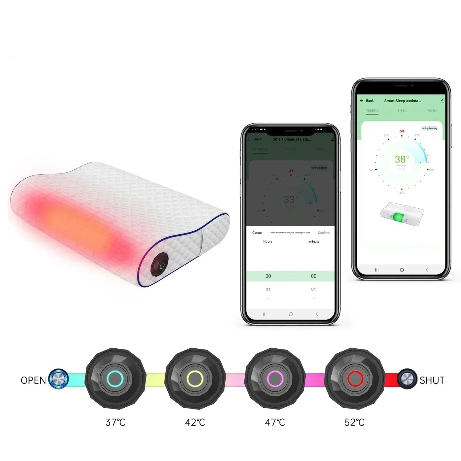 Vellora Premium Memory Foam Pillow with Integrated Speaker | Lersk