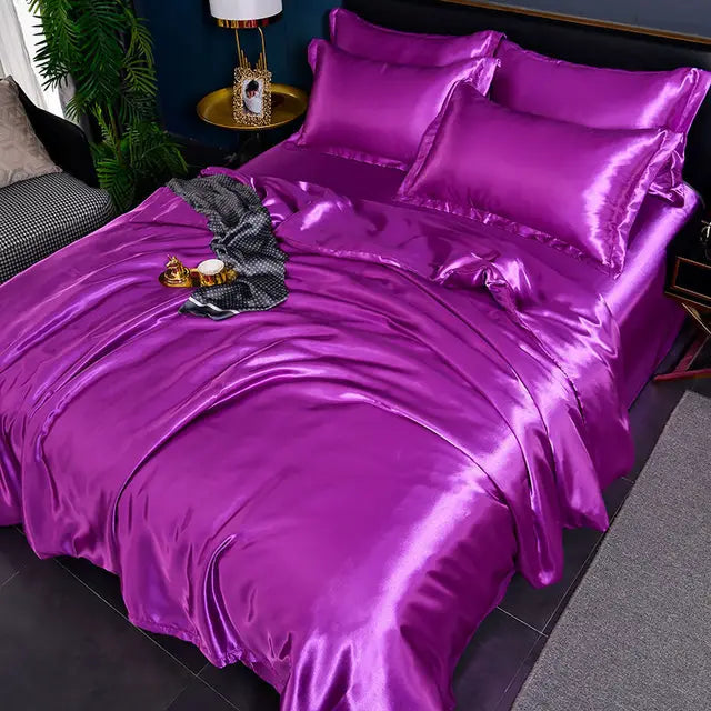Velouria Satin Duvet Cover For Luxurious Sleep Comfort | Lersk