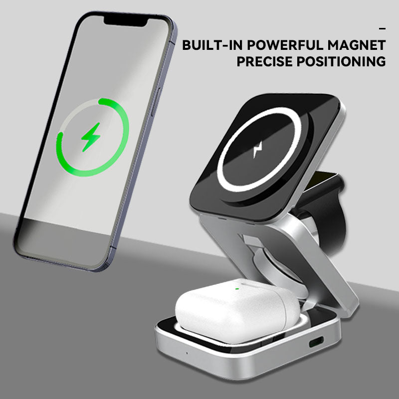 NovaCharge 3 v 1 magnetická nabíječka pro iPhone, AirPods, hodinky | Lersk