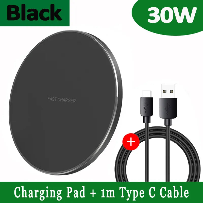 30W Schnelllade-Pad Premium USB-C MagSafe-Ladegerät für Apple iPhone, Samsung und Android | Lersk