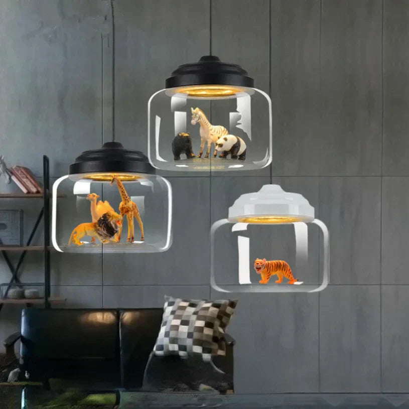 Animal Motif Glass Pendant | Lersk