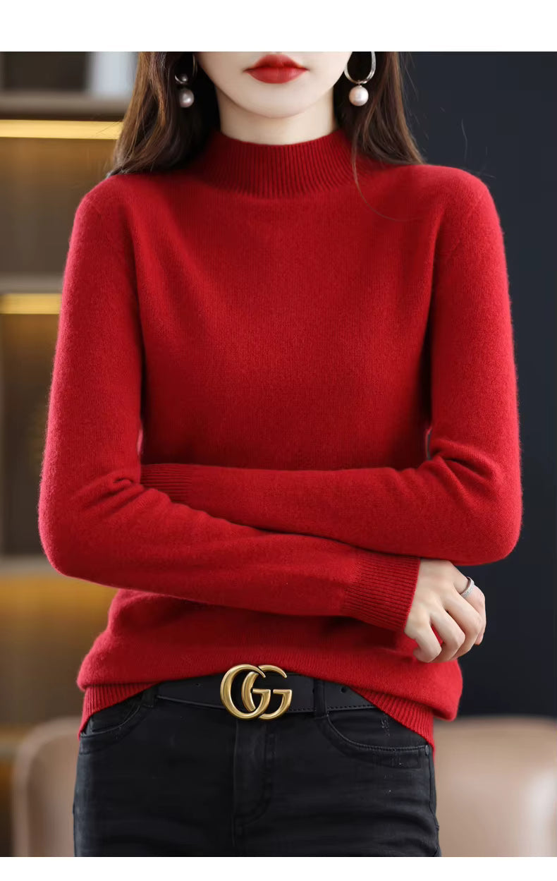 Maglione Donna Sarah in Lana Merino Vestibilità Slim Calore per Autunno e Inverno | Lersk