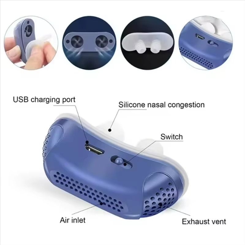 Adjustable Electric Anti Snoring Device With Custom Airflow For Quiet Restful Nights | Lersk