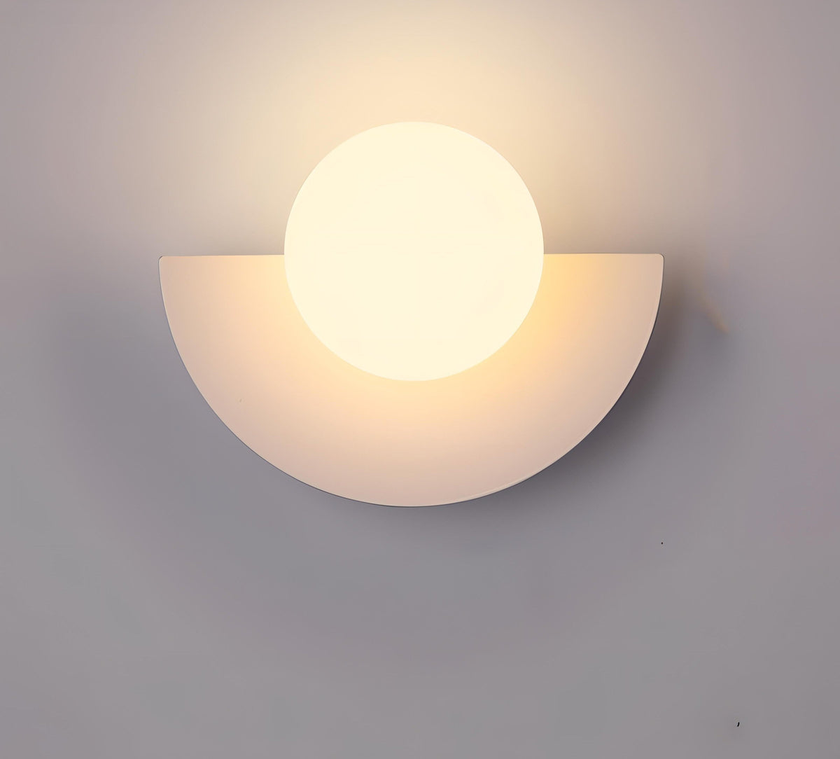 SolaraArc Semi Circular Wall Light for Nordic Warmth Ambience