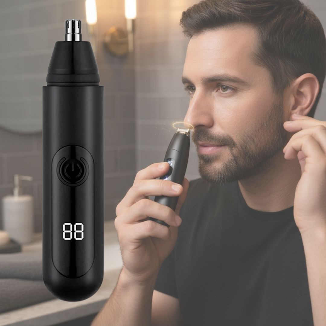 Recortador de vello nasal AstraTrim para hombres USB-C impermeable y silencioso | Lersk