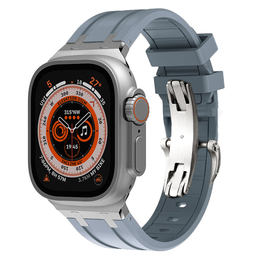 Novara Thick Silicone Strap With Butterfly Clasp And Titanium Adapter | Lersk