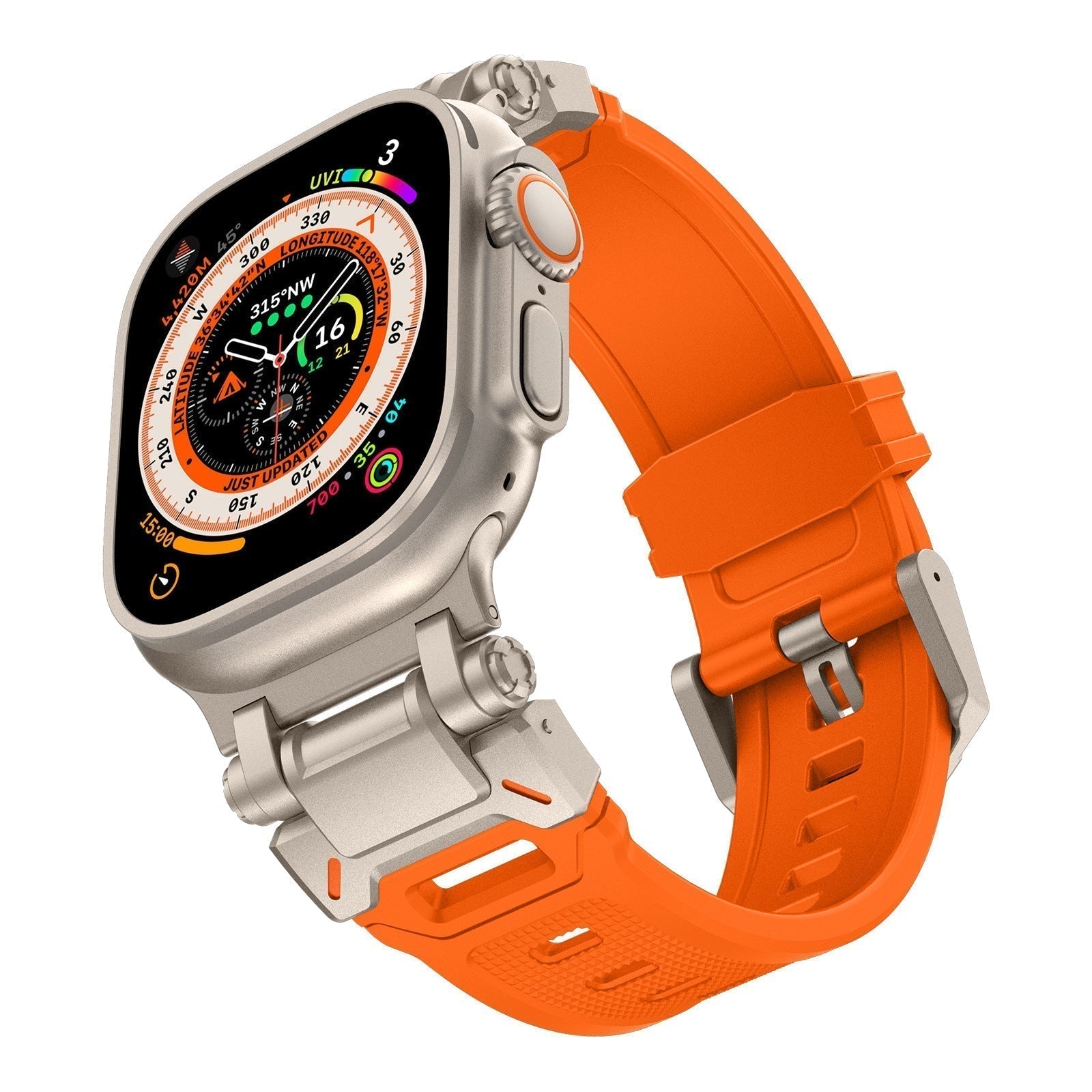 Trailborn | Tactical Fluoro Rubber Band for Apple Watch | Lersk