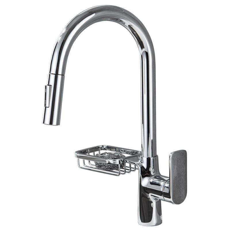 Single-Lever Kitchen Faucet With Pull-Down Sprayer, Hot And Cold | Lersk