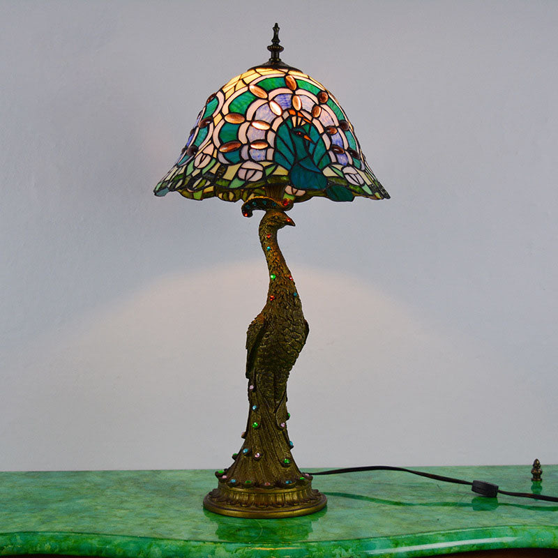 Aurena Tiffany-Style Table Lamp With Colorful Dome Shade | Lersk