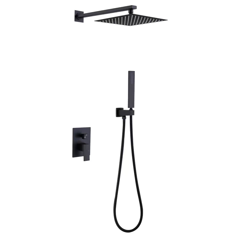 Modern Black 3-Piece Bath and Shower Set | Lersk