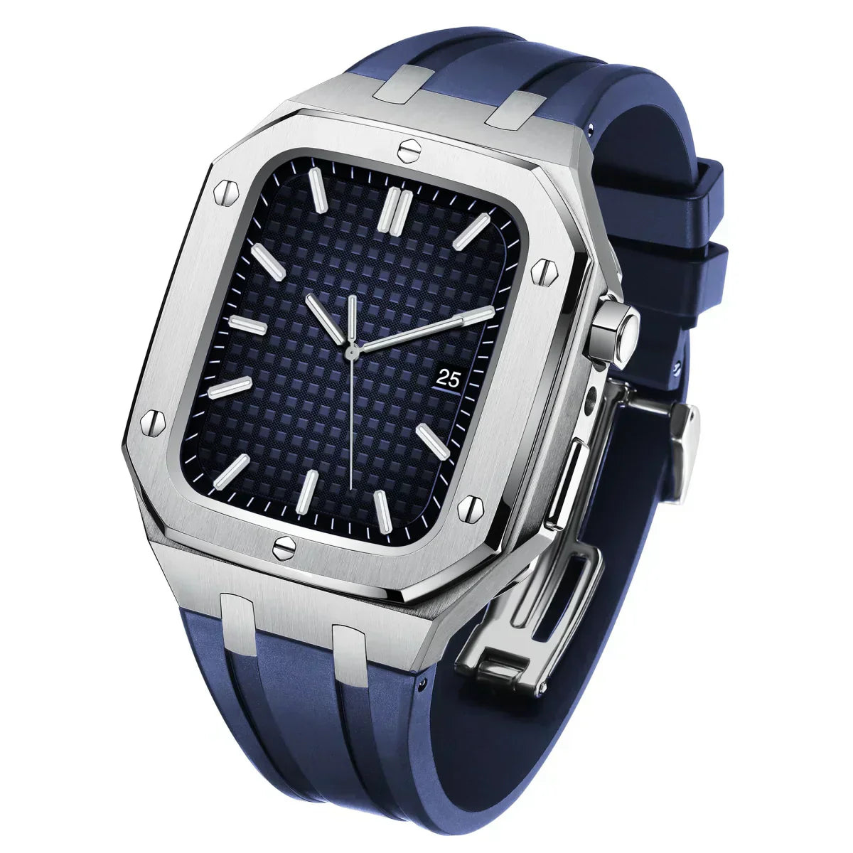Kirello09 silikonearmbånd og 316L rustfrit stål retrofit-etui til Apple Watch | Lersk