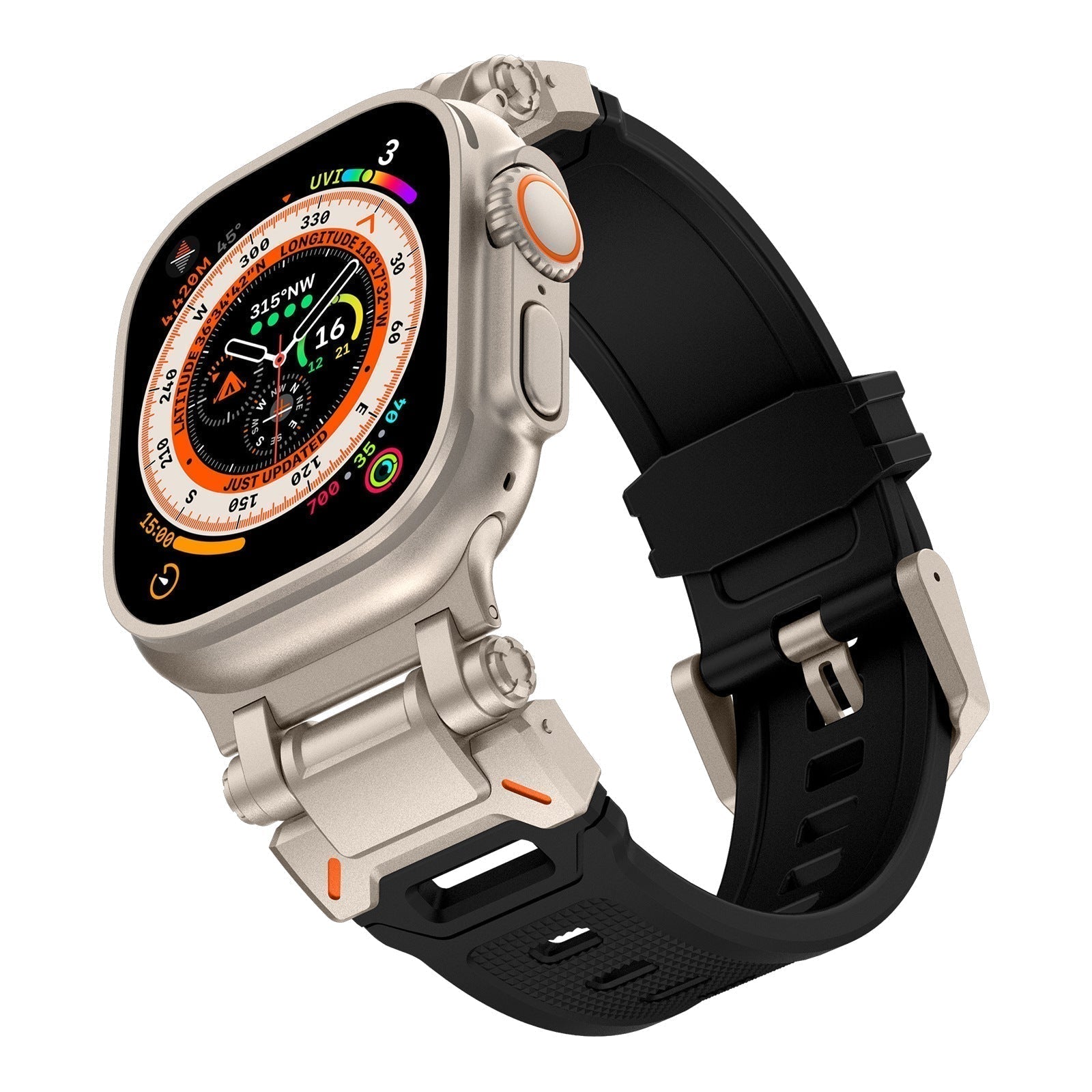 Trailborn | Tactical Fluoro Rubber Band for Apple Watch | Lersk