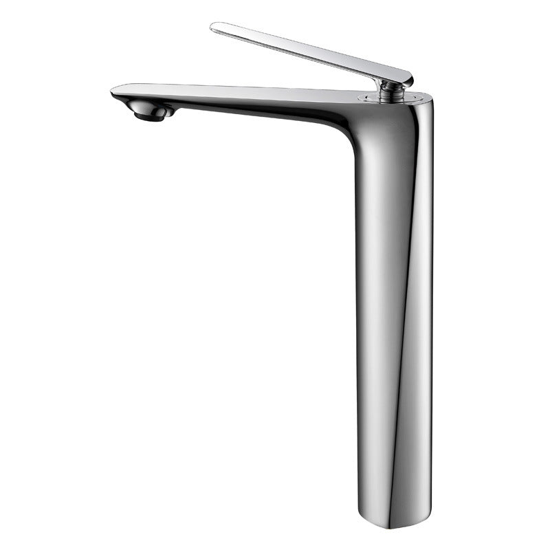 Robinet de vasque en laiton à poignée unique Lorin pour lavabo de salle de bain à trou unique | Lersk