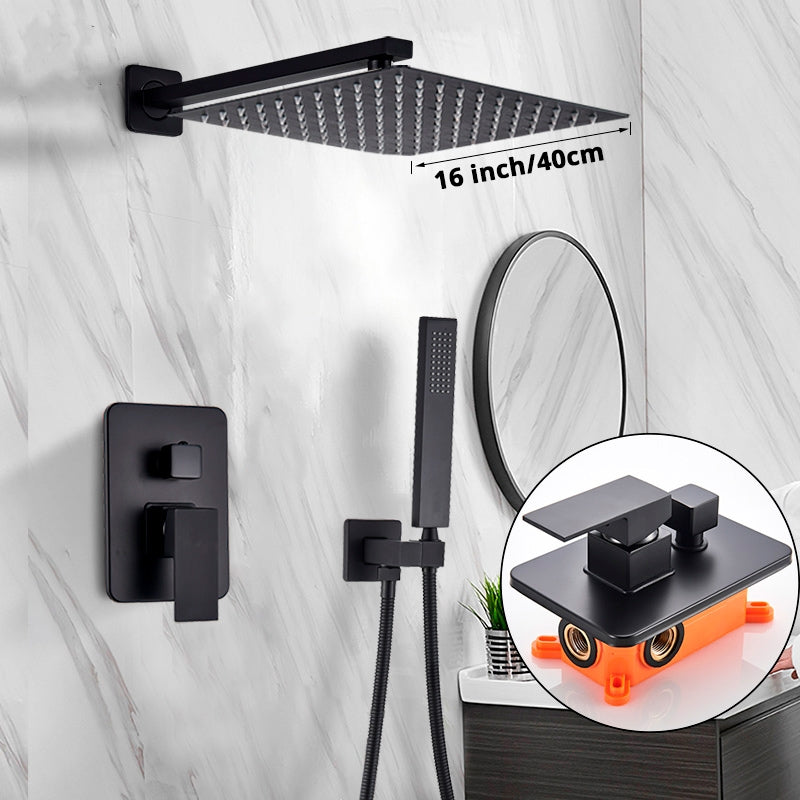 Modern Black 3-Piece Bath and Shower Set | Lersk