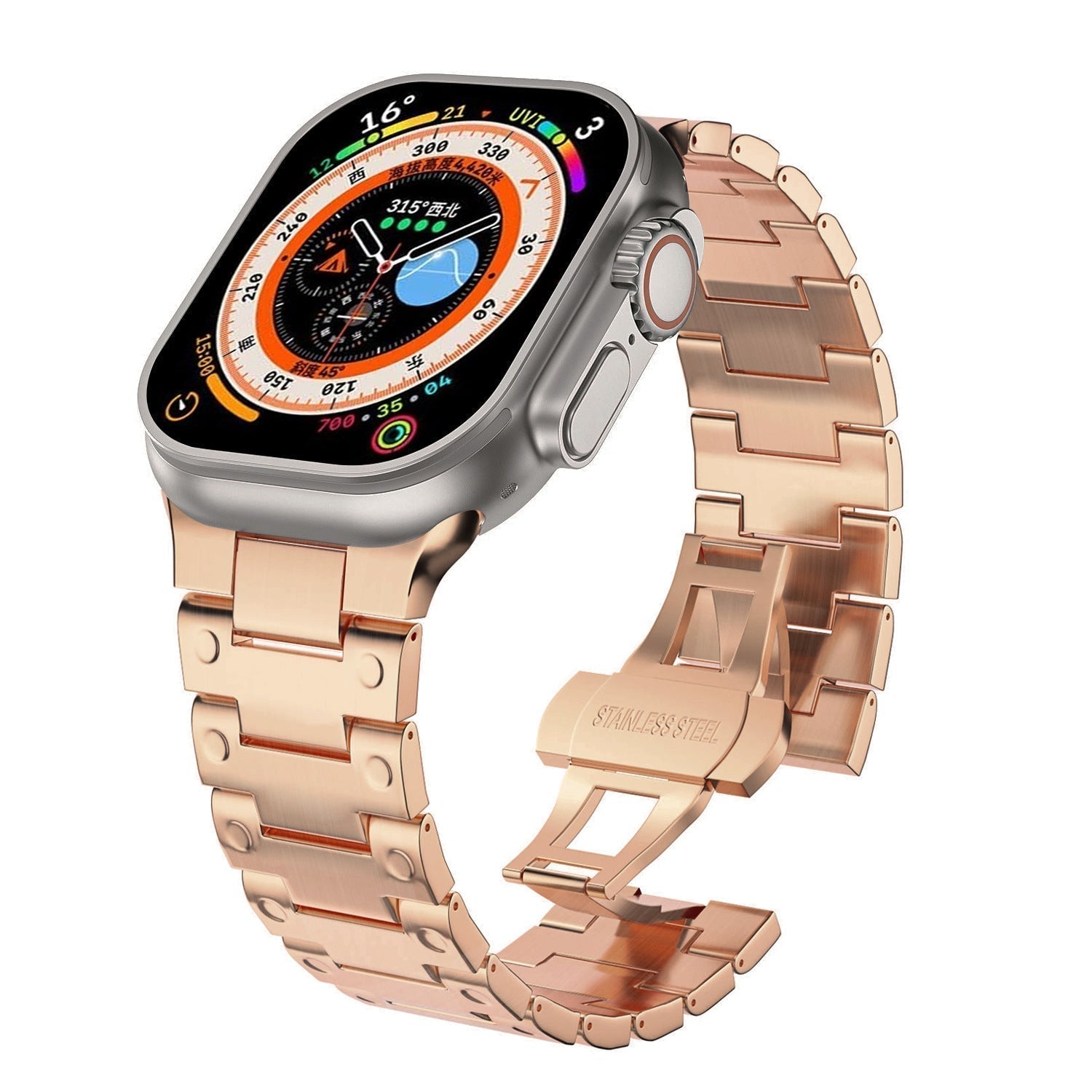Kirrea rustfrit stål rem til Apple Watch | Lersk