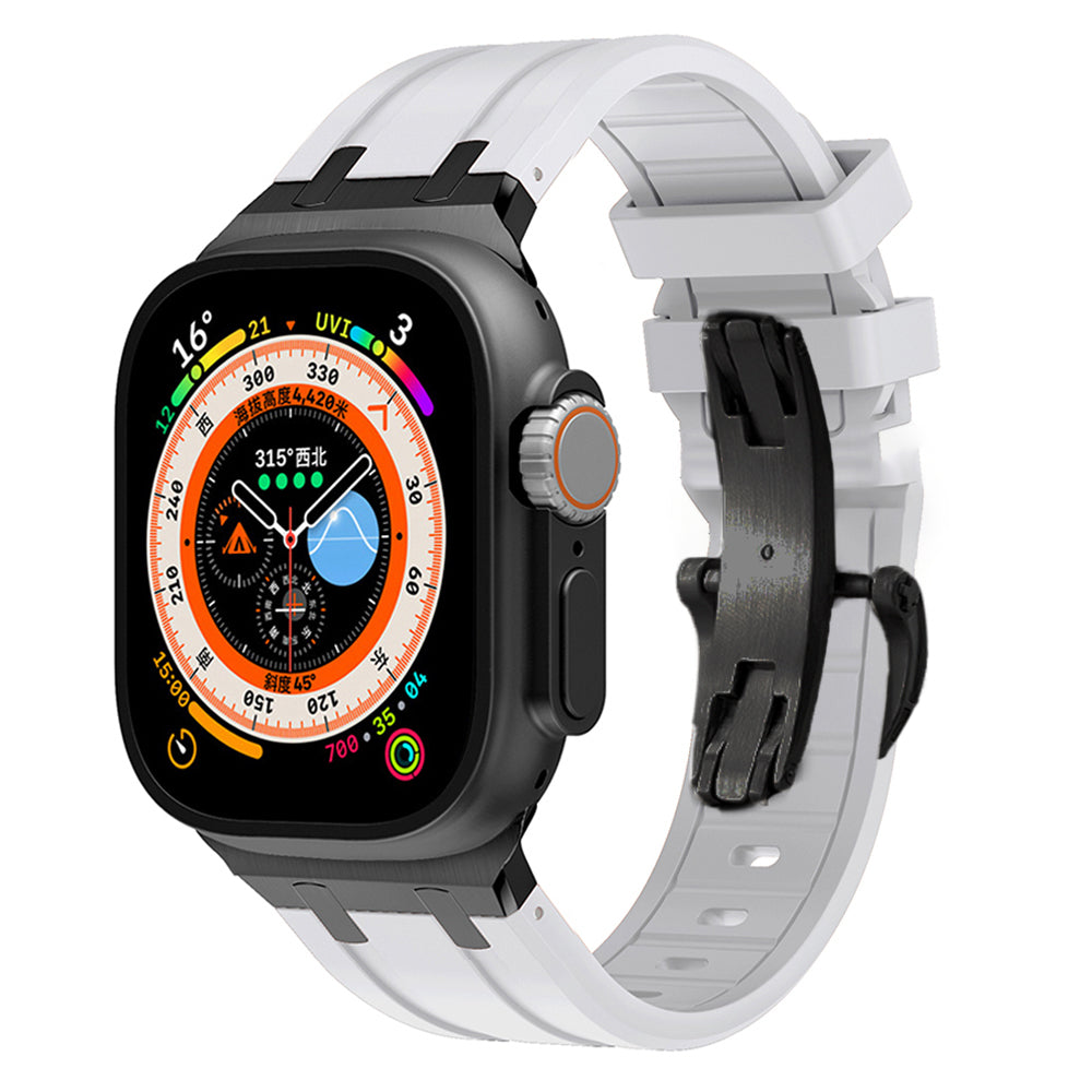 Novara Thick Silicone Strap With Butterfly Clasp And Titanium Adapter | Lersk