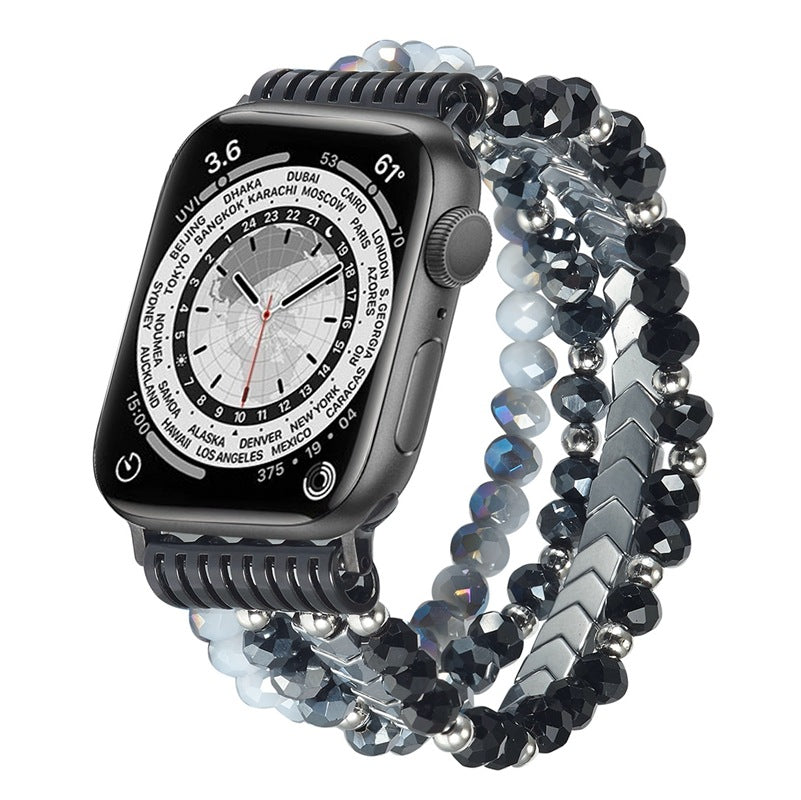 Viora Fashion Stretch-rem kompatibel med Apple Watch | Lersk