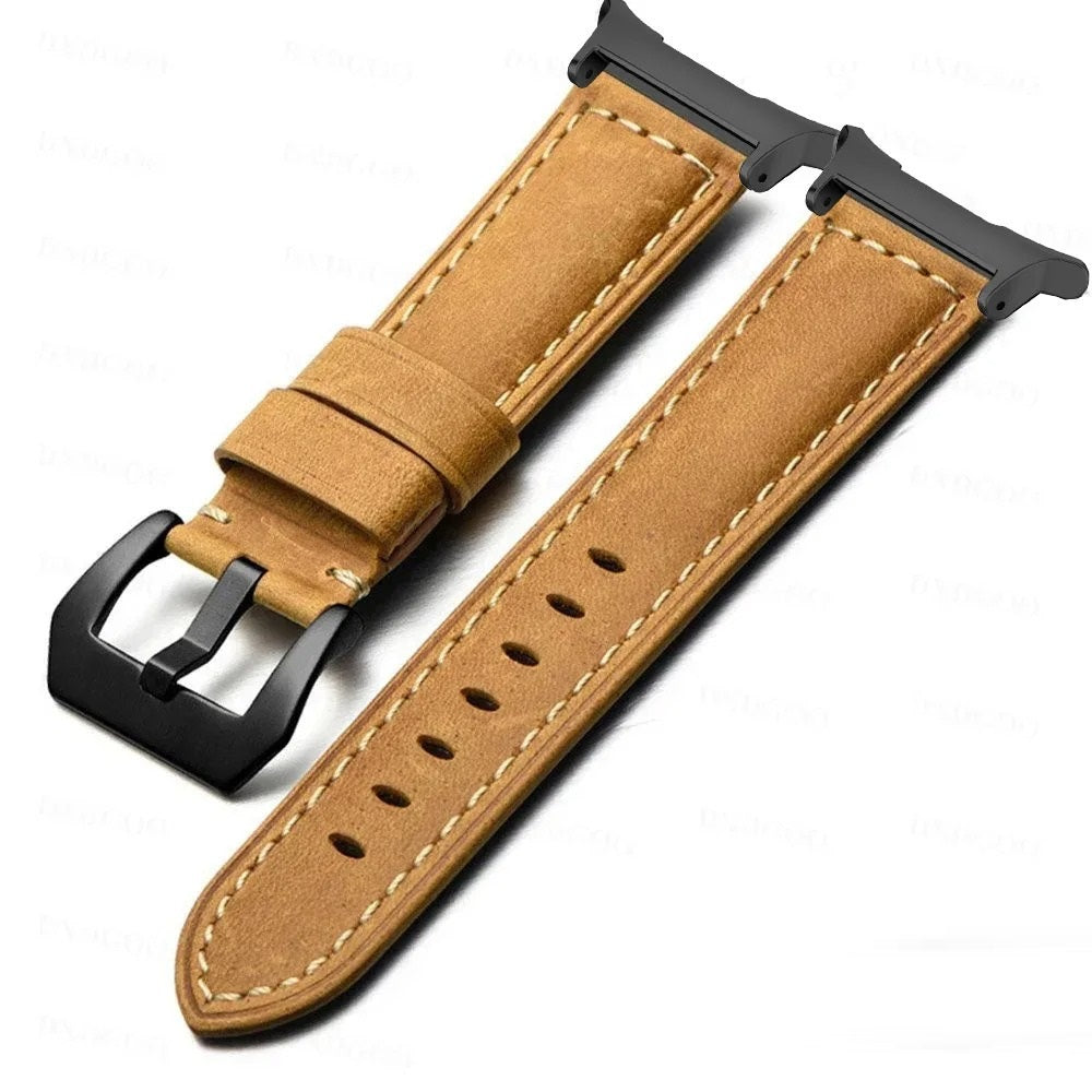 Rowen Vintage Buzlu Deri Kayış Samsung Watch Ultra 47mm için | Lersk