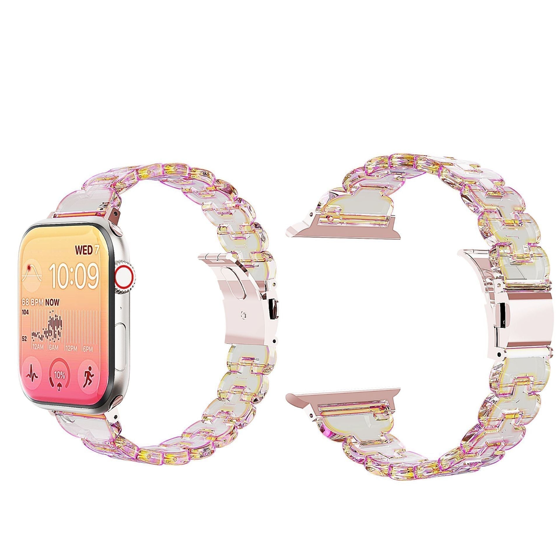 Fiora prsten z pryskyřice ve tvaru okvětního lístku pro Apple Watch | Lersk