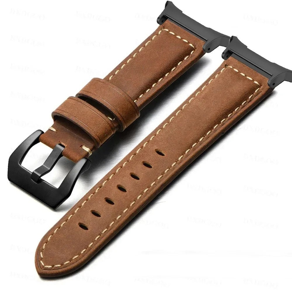 Rowen Vintage Buzlu Deri Kayış Samsung Watch Ultra 47mm için | Lersk