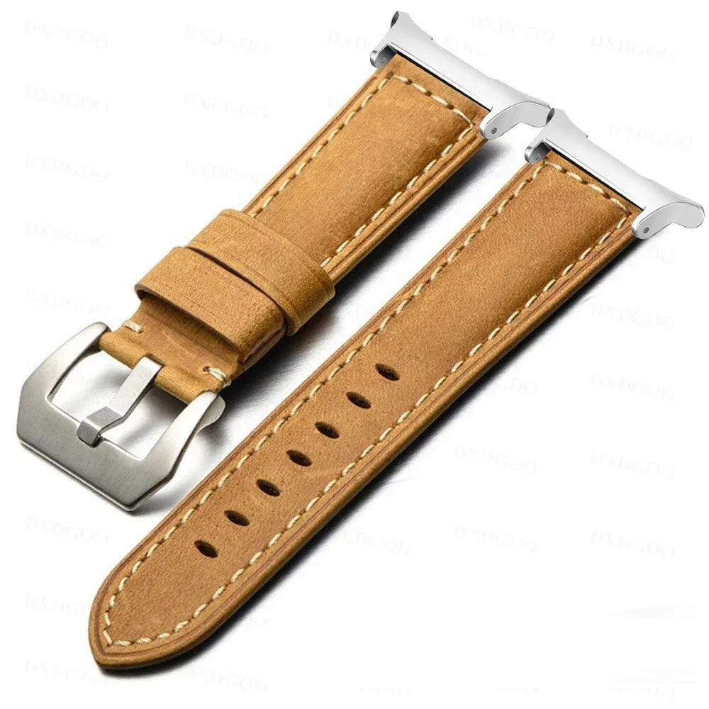 Rowen Vintage Buzlu Deri Kayış Samsung Watch Ultra 47mm için | Lersk