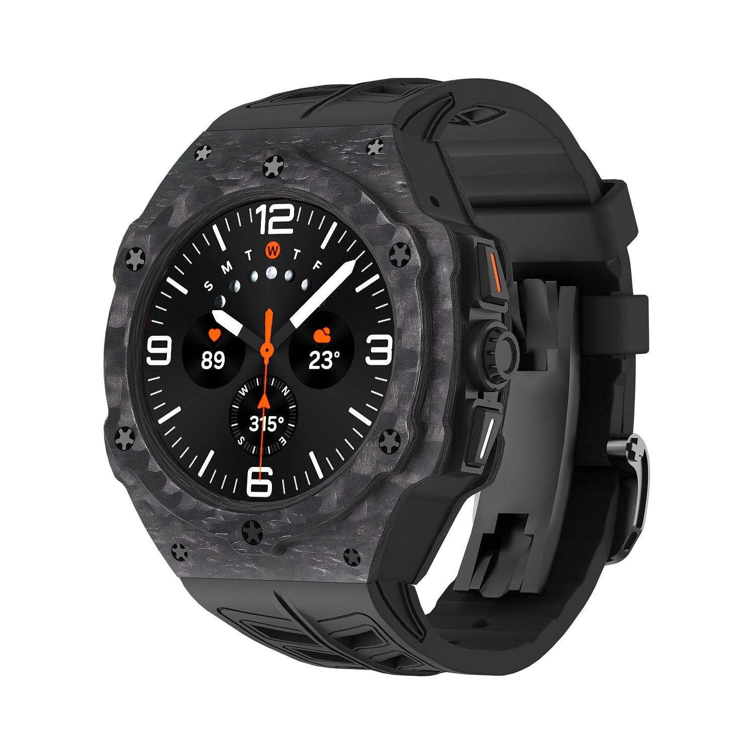 Carbon Fiber Case and Band Kit Compatible With Samsung Galaxy Watch 7 Ultra 47mm | Lersk
