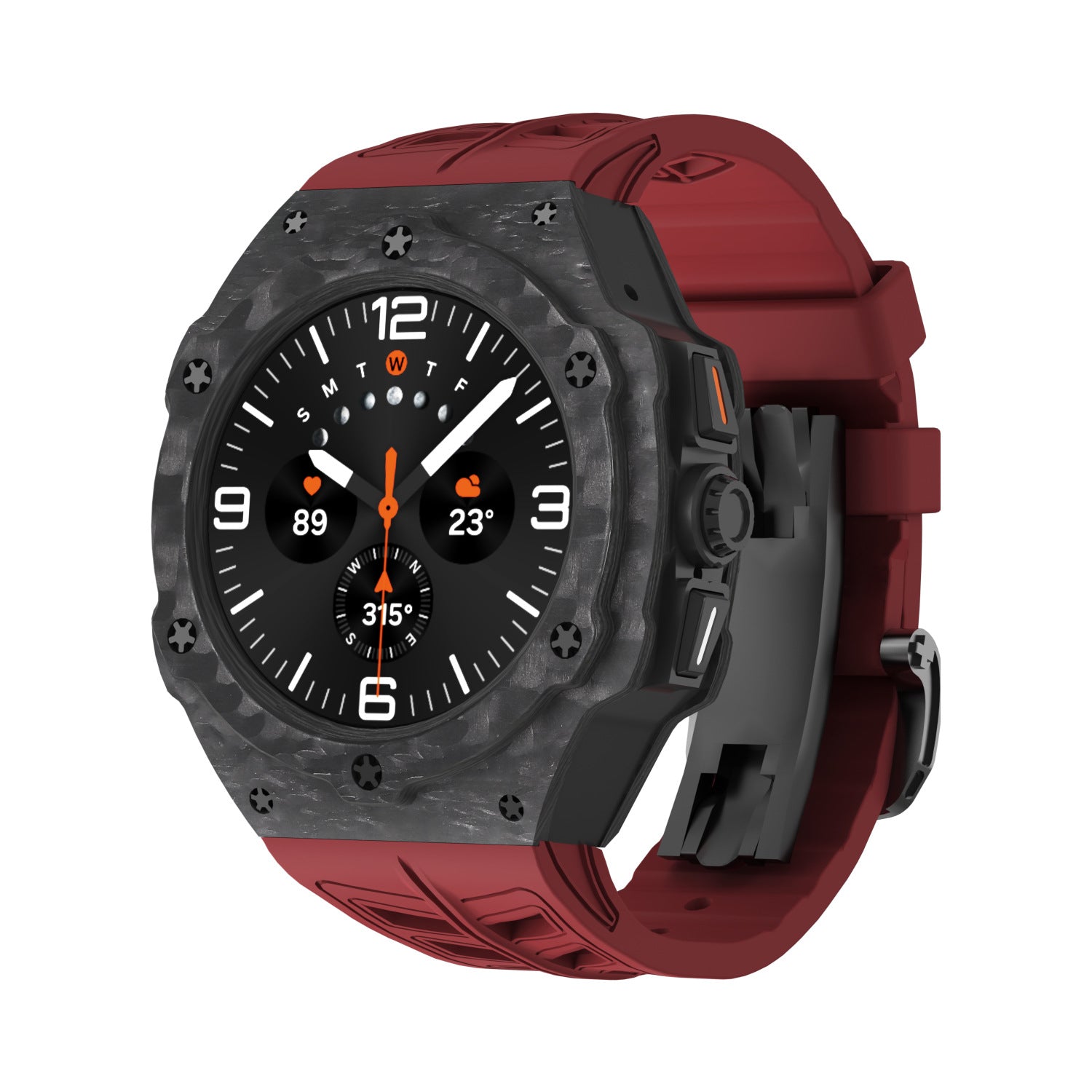 Carbon Fiber Case and Band Kit Compatible With Samsung Galaxy Watch 7 Ultra 47mm | Lersk