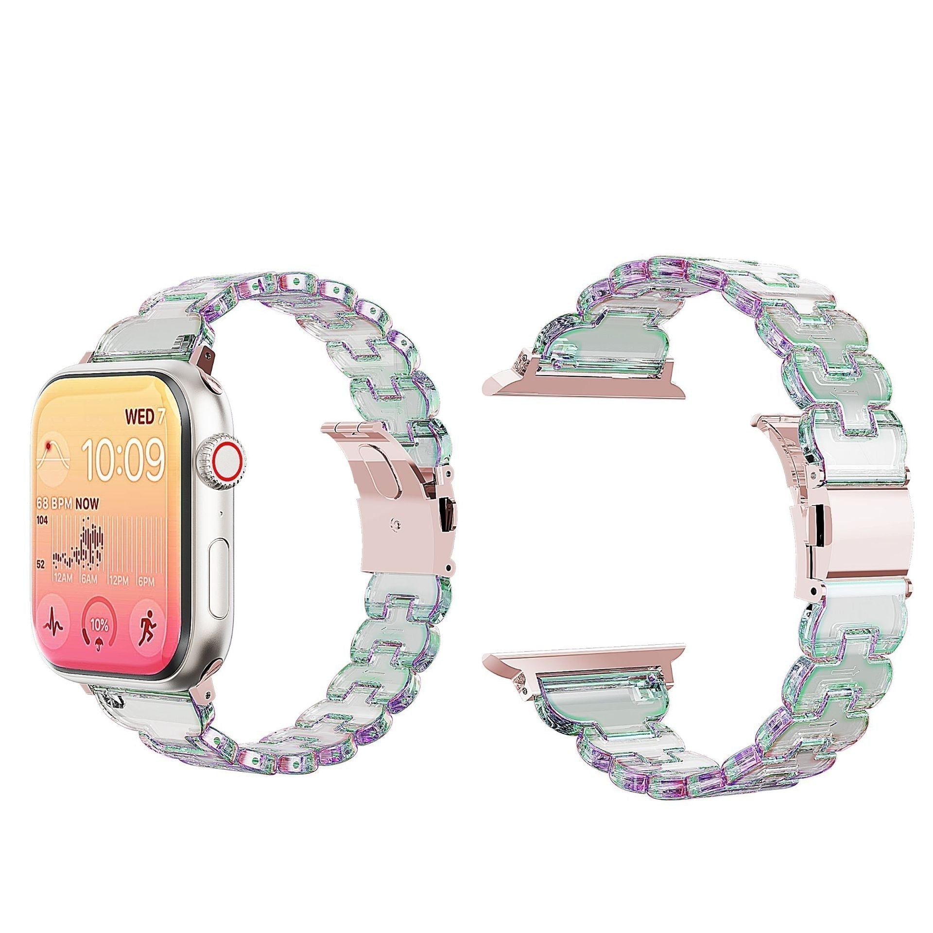 Fiora prsten z pryskyřice ve tvaru okvětního lístku pro Apple Watch | Lersk