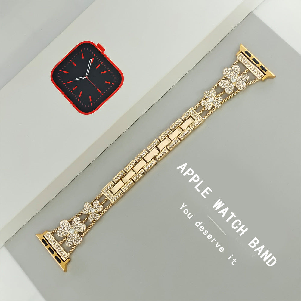 Náramek Liora Floral Sparkling Diamond Link pro Apple Watch | Lersk