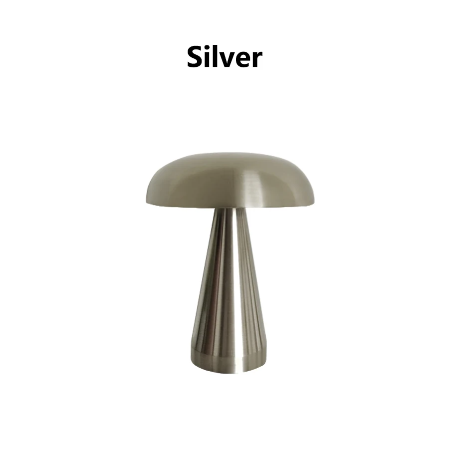 Mushroom LED Desk Lamp Rechargeable With Touch Sensor Home | Lersk