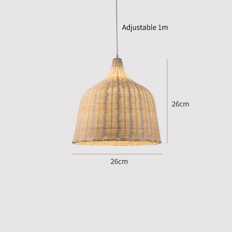 KiraBamboo Knit Pendant Light Chinese-Inspired Handcrafted | Lersk