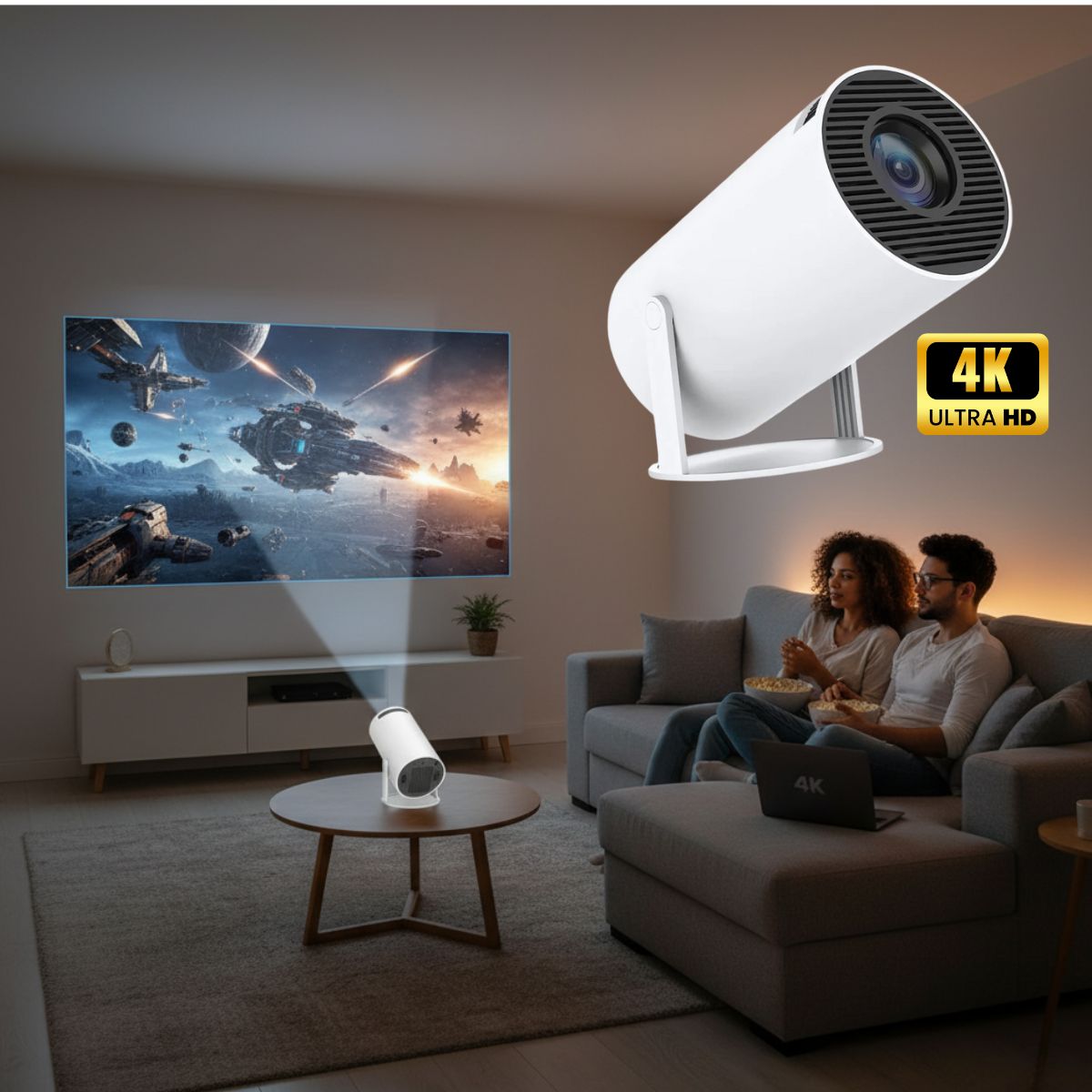Avenro | Mini 4K Handheld Projector With Auto Keystone | Lersk