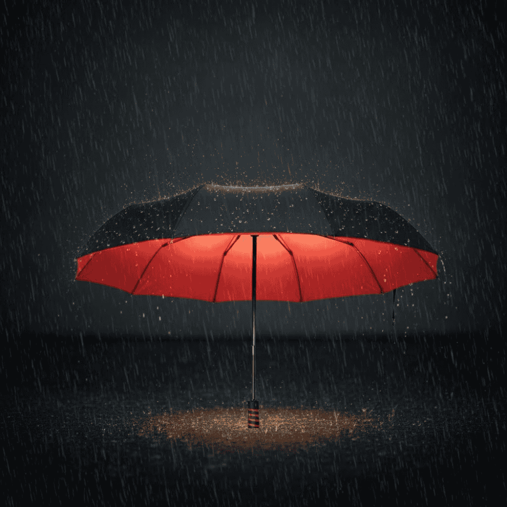 Sturm-Regenschirm für maximalen Windschutz | Lersk