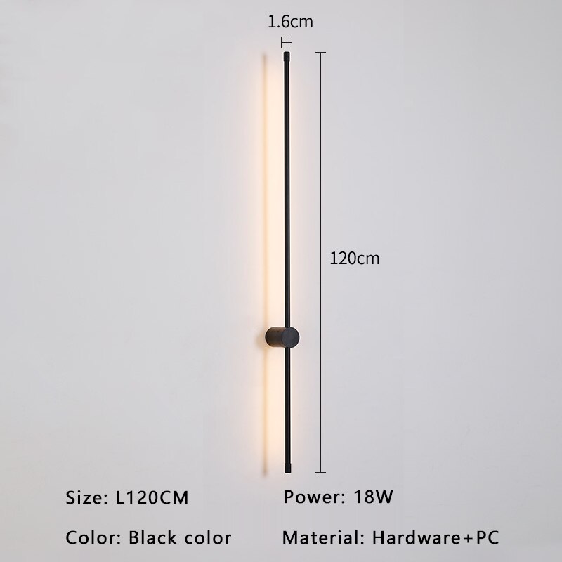 Luminex Neo Applique de Parede em Dourado Moderno e Preto LED | Lersk