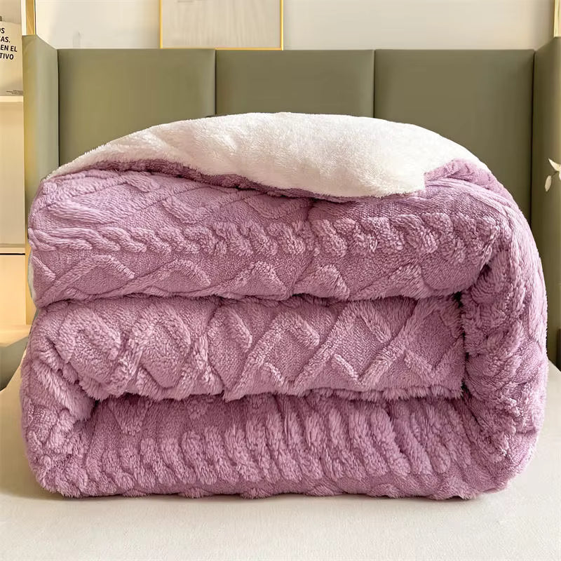 NylaWeave Lamb Cashmere Weighted Blanket Ultra Warm Winter | Lersk