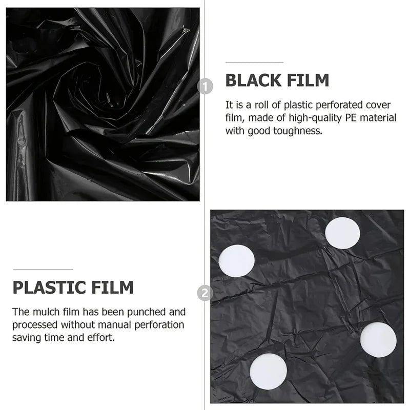 AgroShield Weed Fabric and Black Mulch Film for Plant Protection and Yield Increase, Ideal for Greenhouses | Lersk