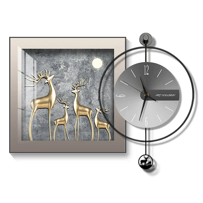 Luma Prism Wall Clock For Living Room, Silent Movement | Lersk