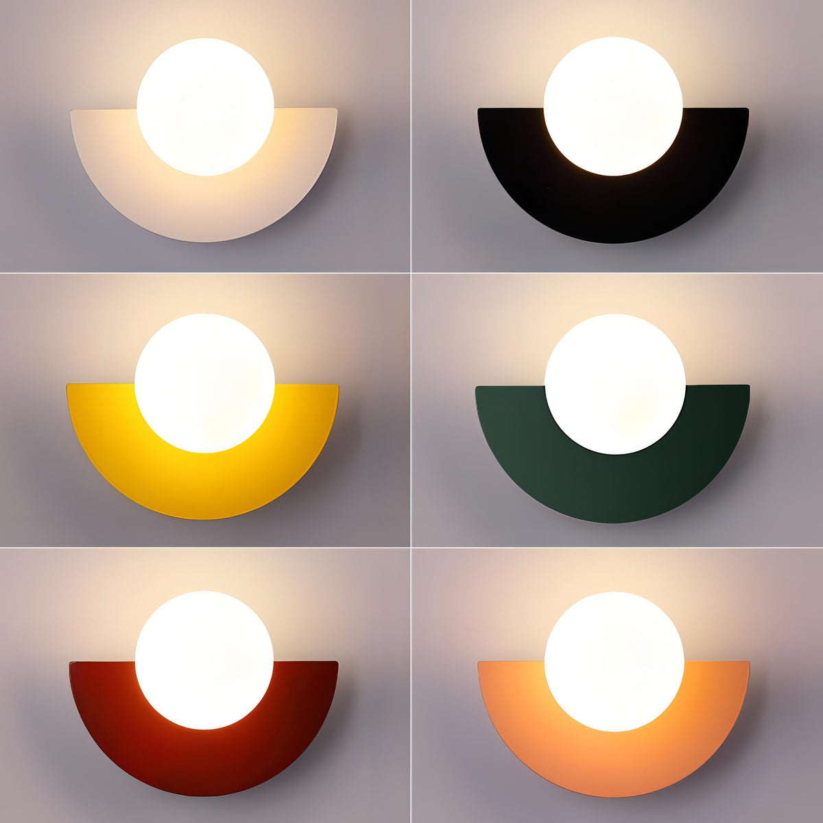 Aurelia Nordic Semicircle Led Wall Light For Living Areas Soft Even Glow