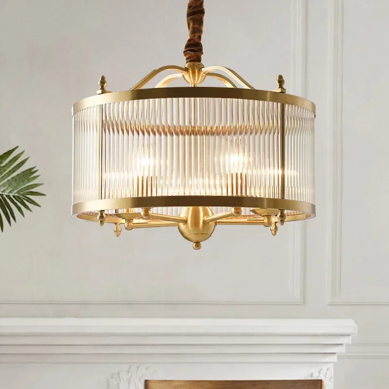 Elowen Gold Glass Chandelier | Lersk