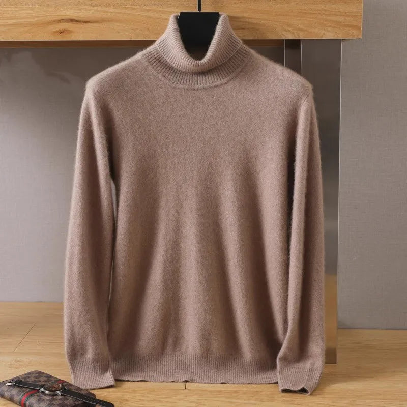 Aureo Japanisch gestrickter Kaschmirpullover für Herren 100% Kaschmir
