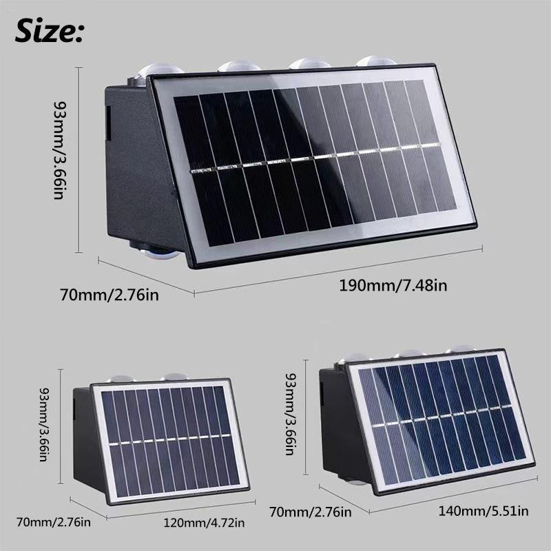 Solar Powered Outdoor Wall Light With Up And Down LED Waterproof For Garden | Lersk