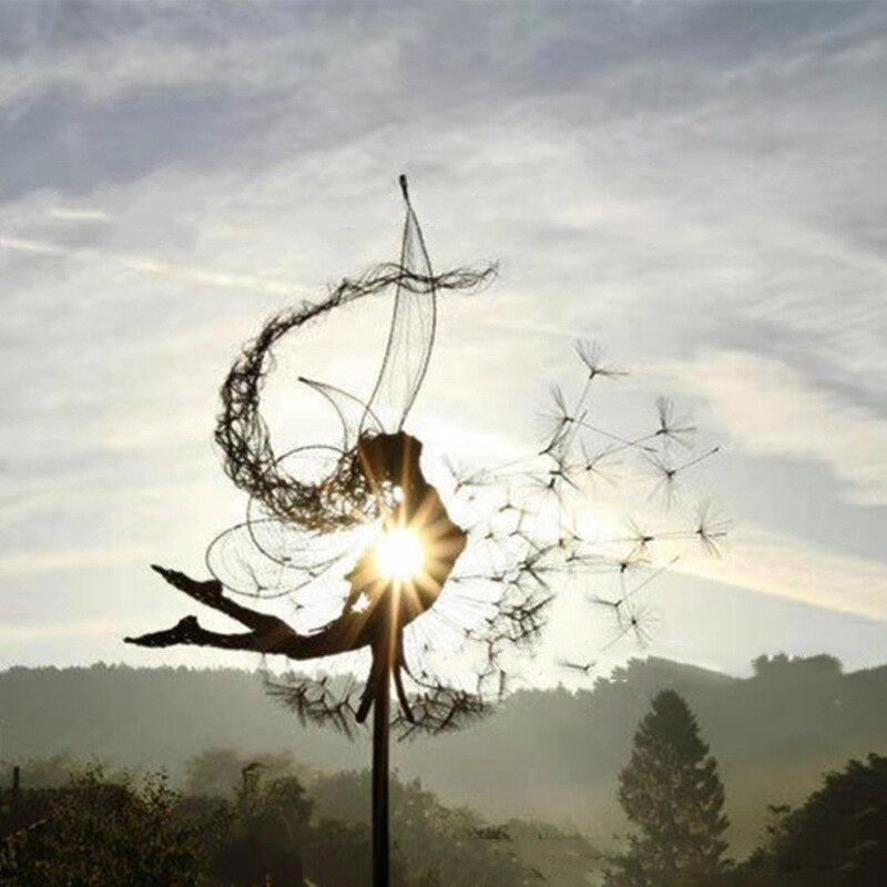 Escultura Jardim de Fadas e Decoração Externa Detalhada em Metal para o Seu Jardim e Espaços Externos | Lersk