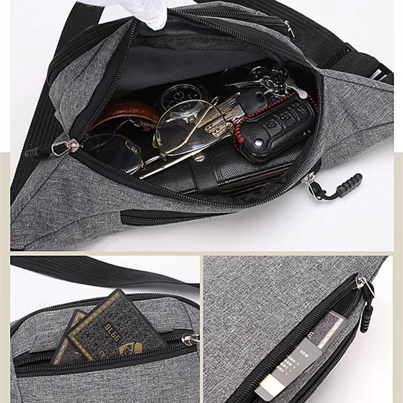 Bolso unisex impermeable de lona para cintura y bandolera para deportes al aire libre | Lersk