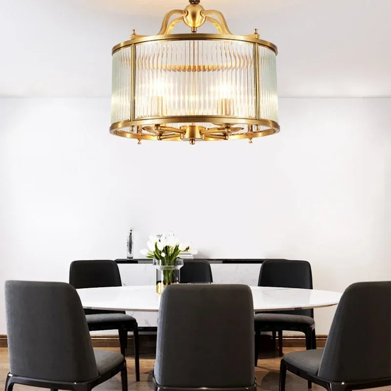 Elowen Gold Glass Chandelier | Lersk